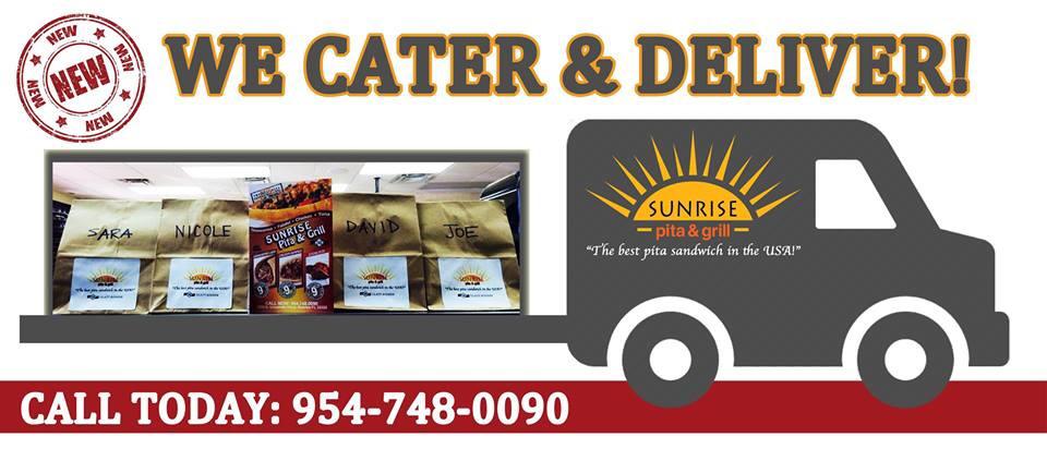 We Cater & Deliver! Call Today: 954-748-0090